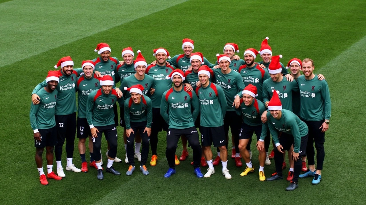 Liverpool FC's Annual Christmas Photo Captures Team Spirit and Unity