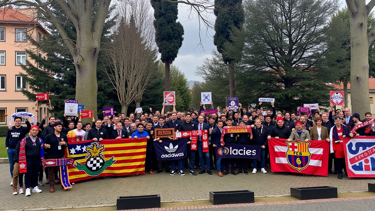 Barcelona Supporters Unite: Memorable Gathering in Lisbon before Benfica Clash